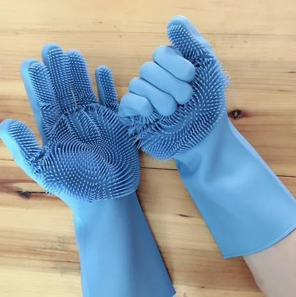 Hand Gloves High Quality Silicone Dish Washing Kitchen Gloves