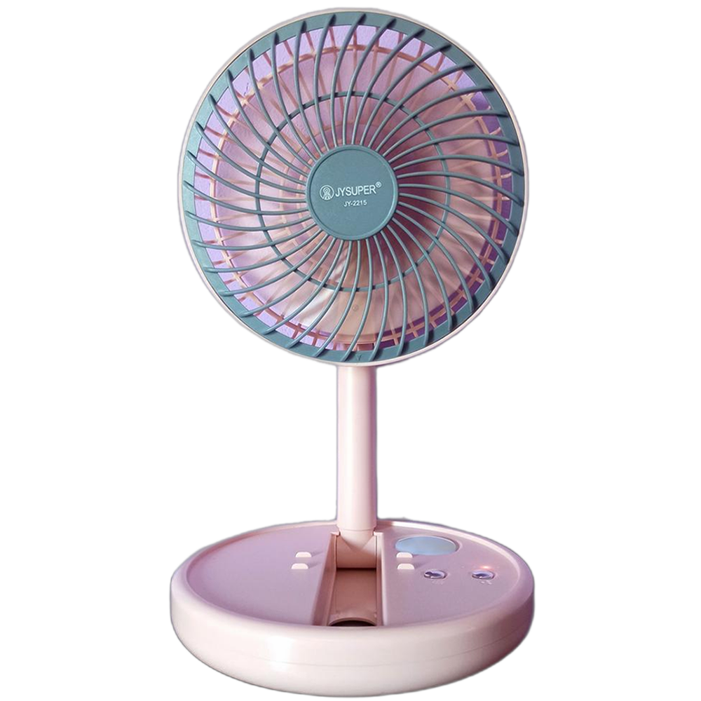 JYSUPER JY-2215 Professional Rechargeable Fan With LED Light 12.5 Inch