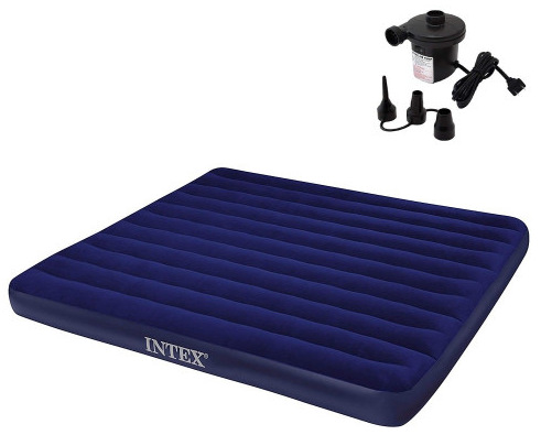 Intex Inflatable Waterproof Air Bed with Pump